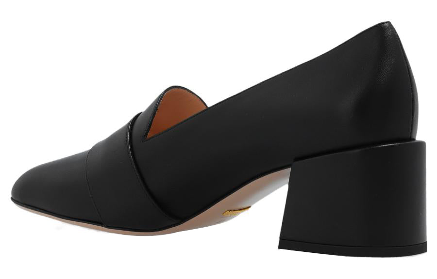 (WMNS) Gucci Blonde Mid-Heel Pumps 'Black' 700053-C9D00-1000