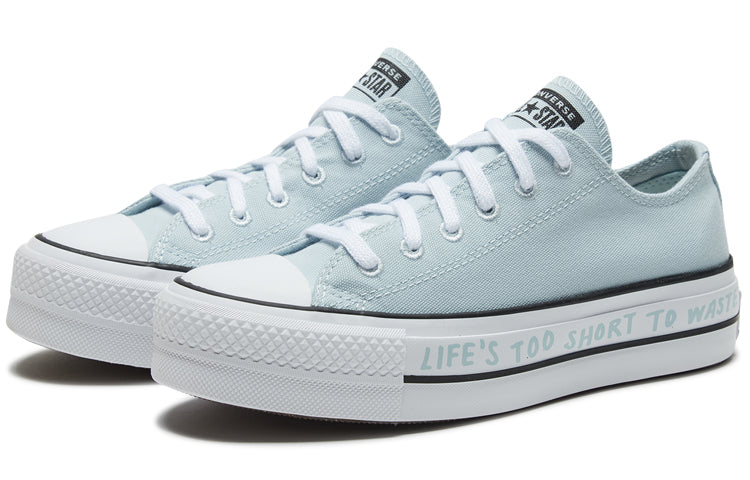 (WMNS) Converse Taylor All Star Lift Renew Canvas Thick Sole Light Blue Sneakers 'Blue White' 566230C