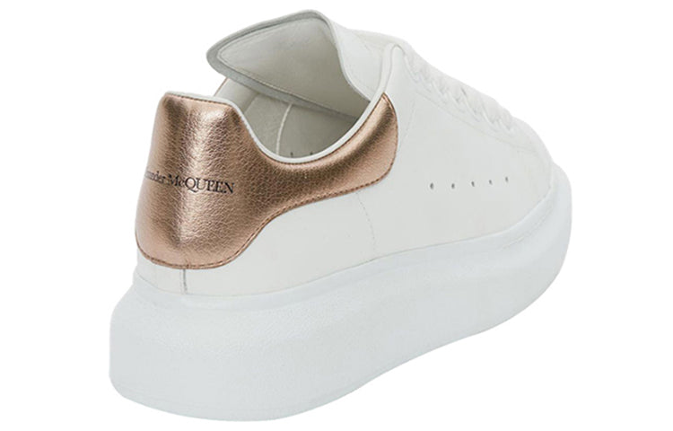 (WMNS) Alexander McQueen Oversized Sneaker 'White Rose Gold' 553770WHFBU9053