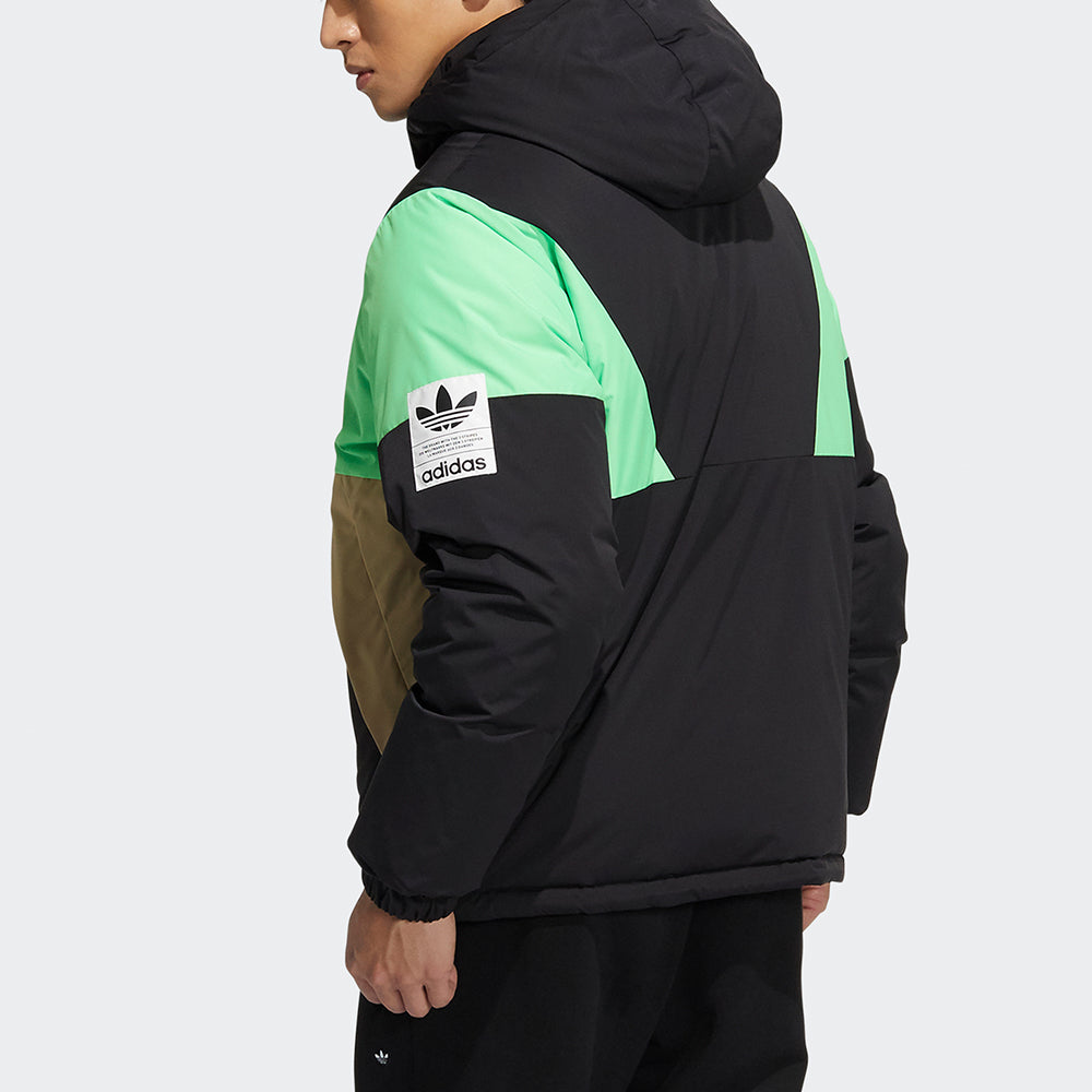 adidas originals Revers Down Jkt Reversible Sports hooded down Jacket Black H66015