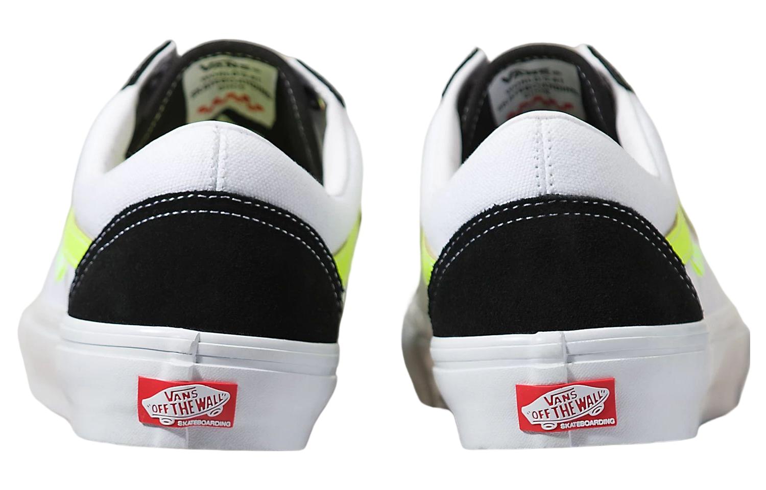 Vans Old Skool Neon Skate 'White Black Green' VN0A5FCB6M5