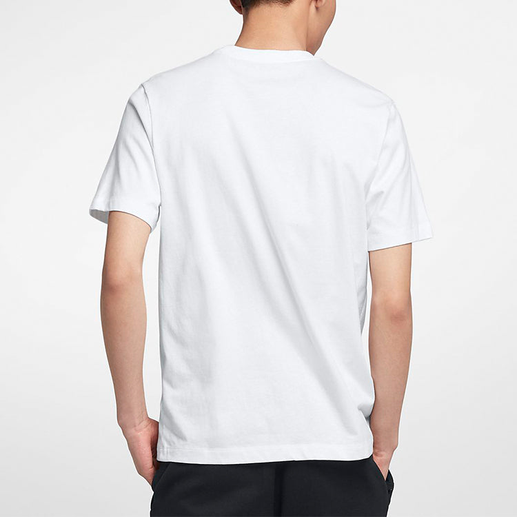 Nike Just Do It Athleisure Casual Sports Short Sleeve White BQ0170-100