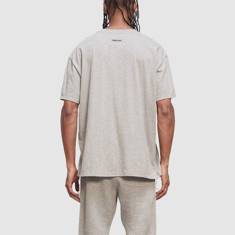 Fear of God Essentials FW20 Logo Tee 'Heather Oatmeal' 0125250500229260