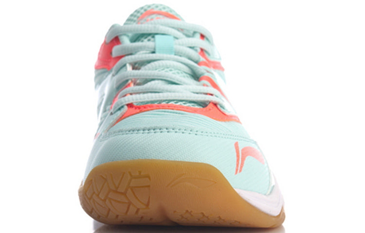 (WMNS) Li-Ning Sound Badminton Training Shoes 'White Mint Pink' AYTQ036-3