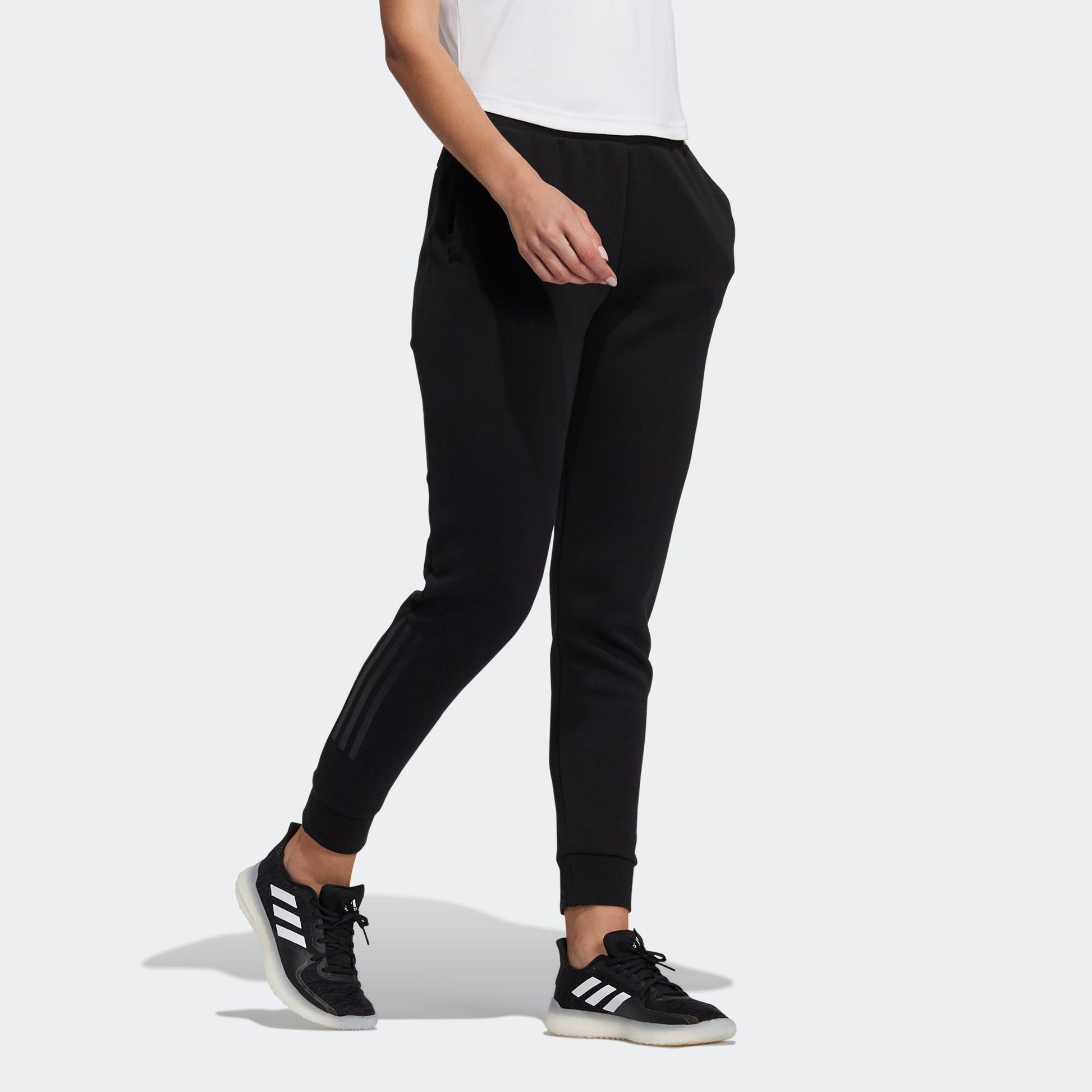 (WMNS) adidas Woven Pants Asia Sizing 'Black' H09736