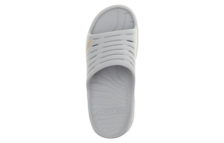 HOKA ONE ONE Recovery Slide2 'Lunar Rock Radiant Yellow' 1099673-LRRY