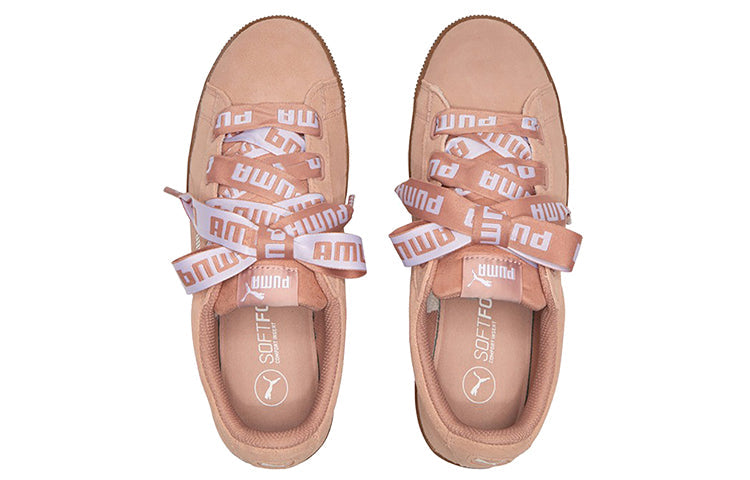 (WMNS) PUMA Vikky Platform Ribbon Pink/Brown 365314-02