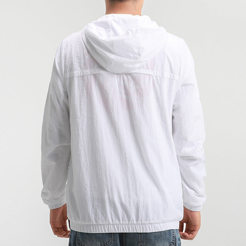 adidas neo M ESNTL 3S WB Sports Windbreaker Jacket White FP7451