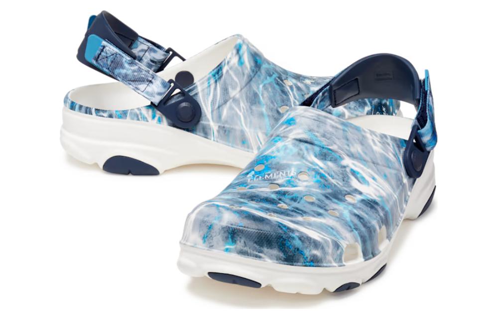 (WMNS) Crocs Classic All-Terrain Mossy Oak Clogs 'Blue White' 207975