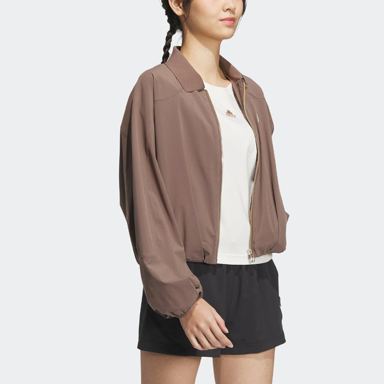 (WMNS) adidas Future Of Tech Shirt Jackets 'Brown' HY2830