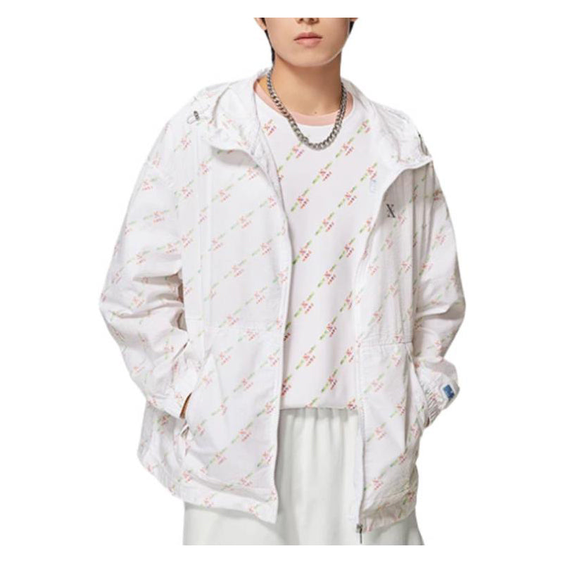 Li-Ning Way Of Wade All-Over Print Windbreaker 'White' AFDS383-2