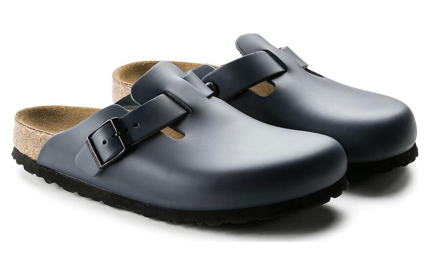 Birkenstock Boston Natural Leather 'Blue' 0060151