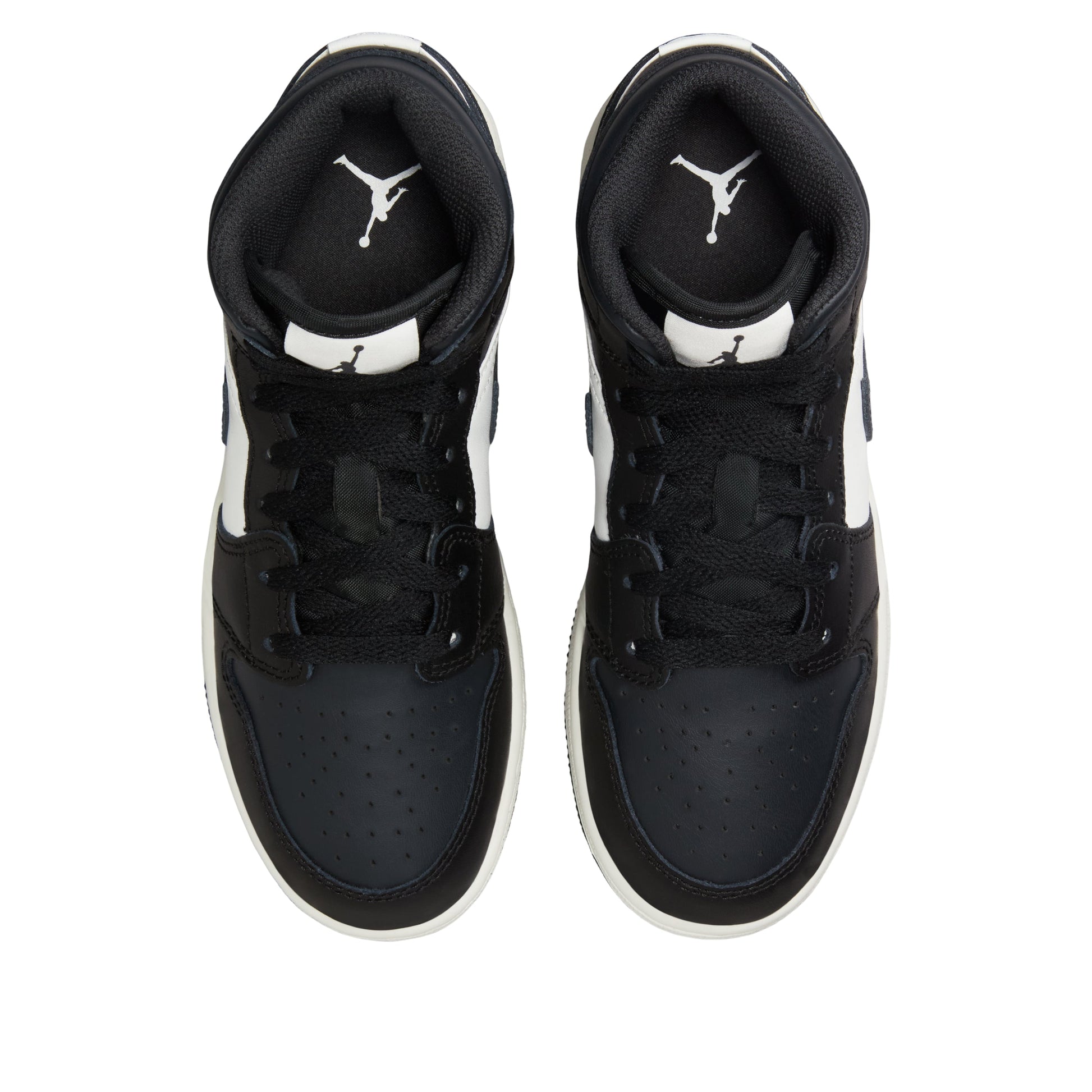 (GS) Air Jordan 1 Mid 'Black Summit White Off Noir' DQ8423-010