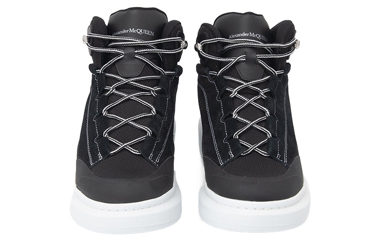 Alexander McQueen Larry High-Top Sneakers 'Black White' 682498WIBN71070