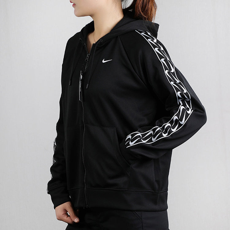 (WMNS) Nike Side Logo Zipper Hooded Jacket Black BV3448-010