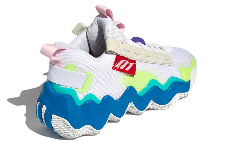 adidas Exhibit B Wear-resistant Non-Slip White Green Blue GZ9552