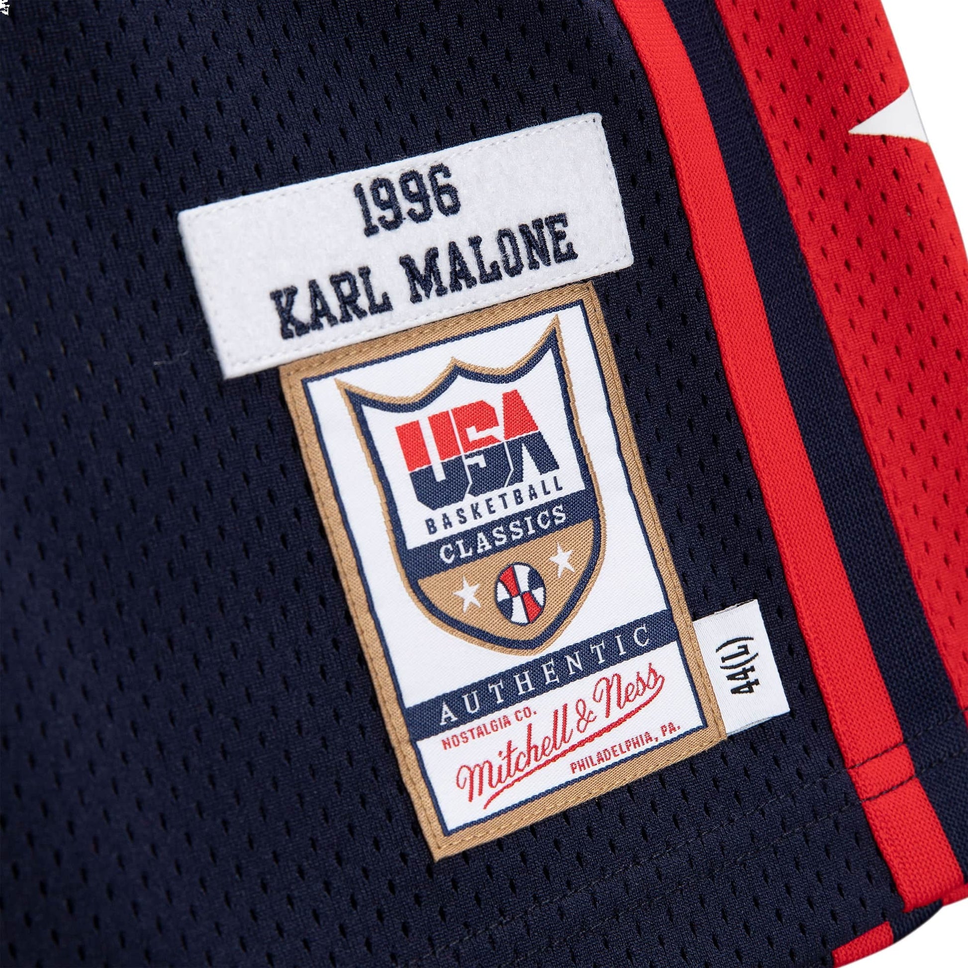 Mitchell & Ness Team USA 1996-97 Jerseys 'Karl Malone 11' AJY4SB19058-USANAVY96KMA