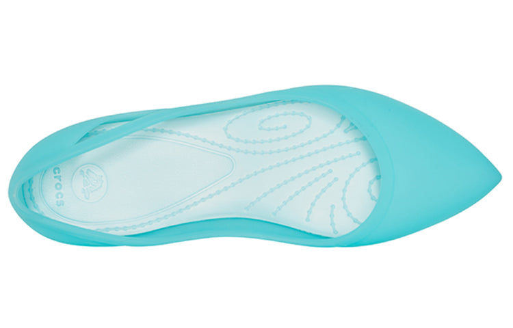 (WMNS) Crocs Flat ice blue Sandals 16265-4DJ
