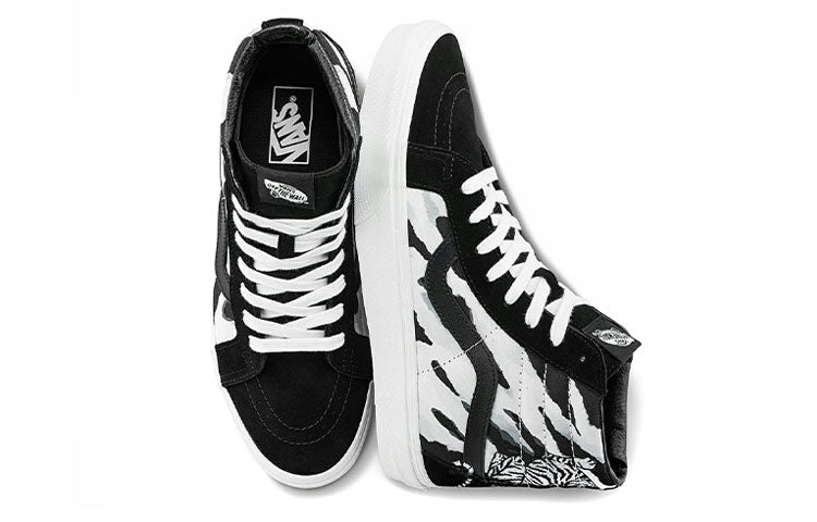 Vans Unisex SK8-Hi Reissue High-Top Sneakers Black/White VN0A2XSBWHT