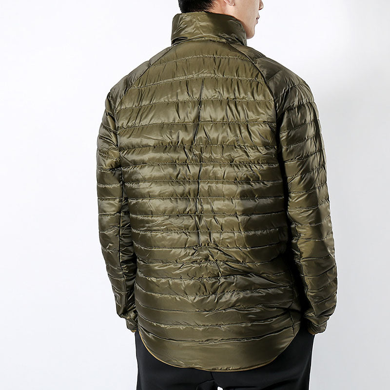 Nike Casual Stand Collar Long Sleeves Down Jacket Green 693530-329
