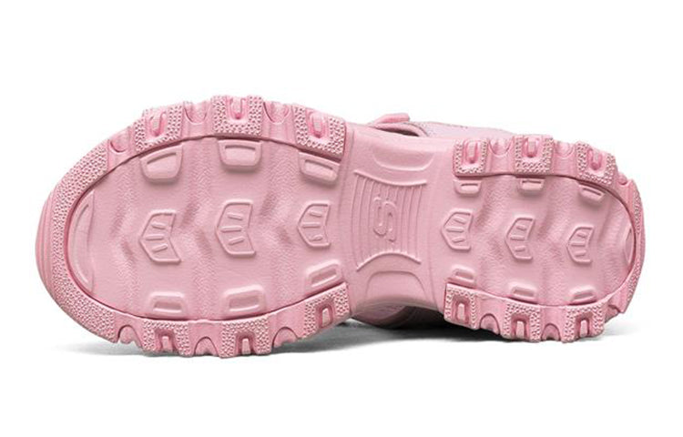 Skechers Dlites Lightweight Cozy Sports Big Boys Pink Red Sandals 664133L-PNK
