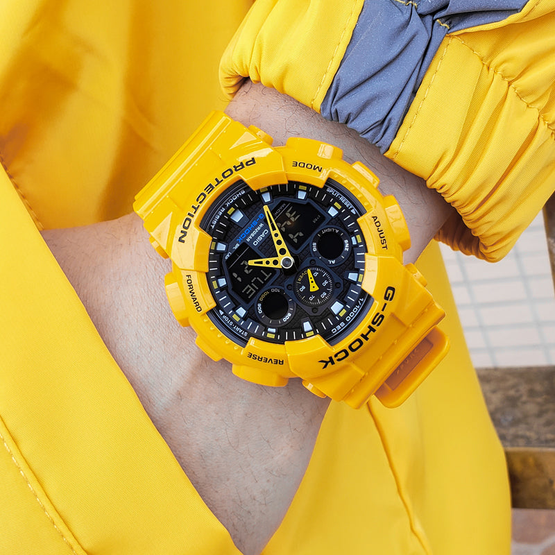 CASIO G-Shock Analog-Digital 'Yellow' GA-100A-9A
