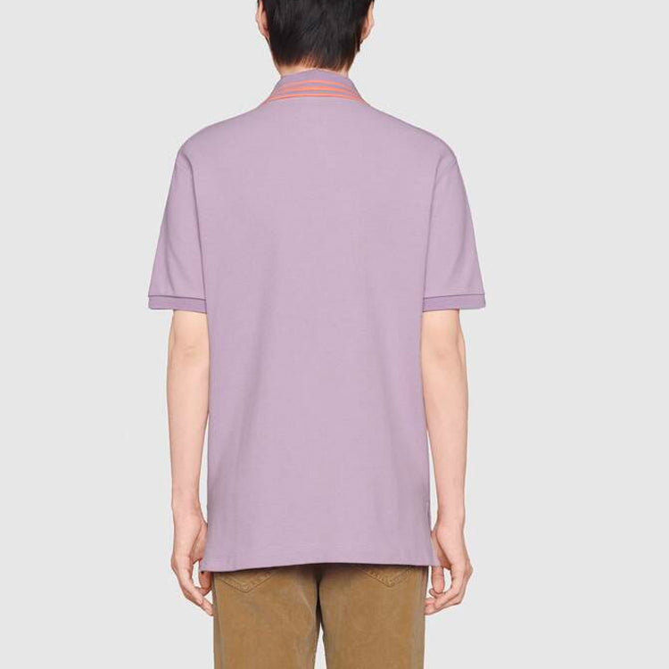 Gucci Cat Patch Polo Shirt 'Purple' 636403-XJCXW-5405