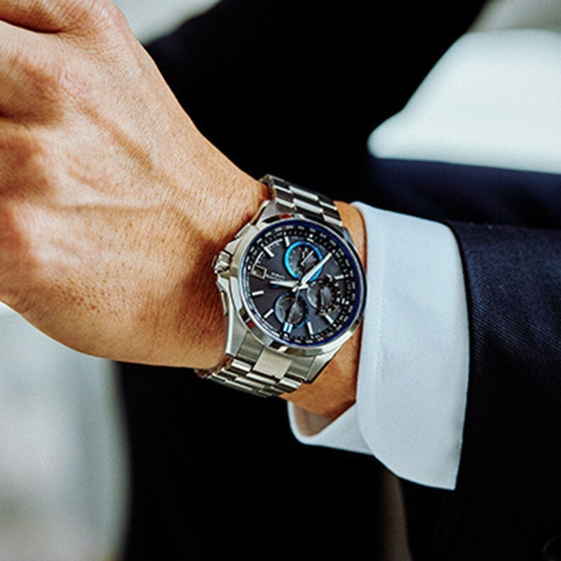 Casio Oceanus Analog Watch 'Silver Blue' OCW-T2600-1AJF