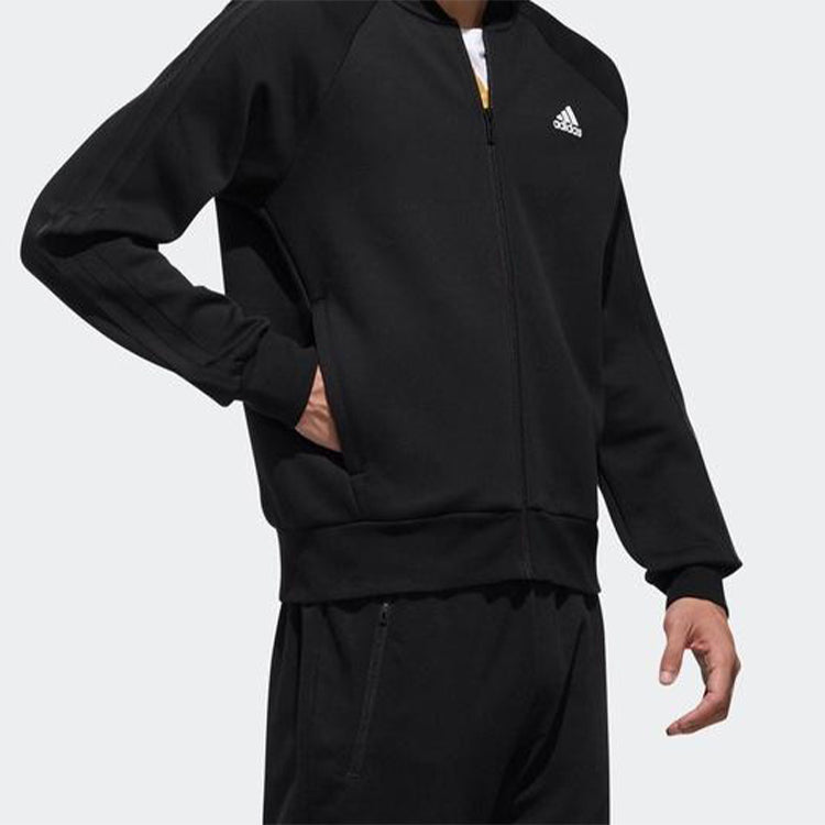 Men's adidas Comm Bomb 3SLogo Jacket Black DW4655
