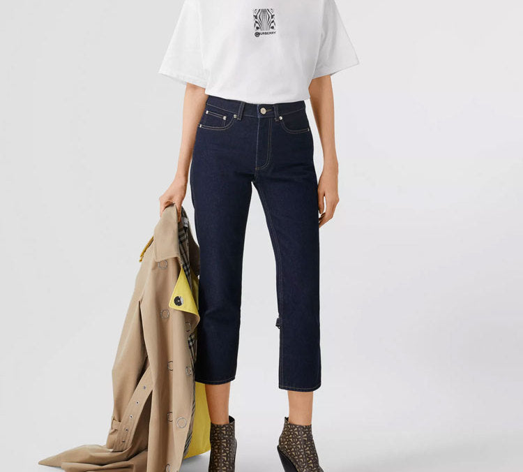 Burberry Unisex Printing Short Sleeve White 80307721