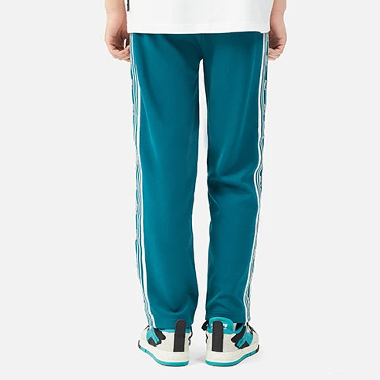 Li-Ning Logo Side Striped Pants 'Green Teal' AKLS869-4