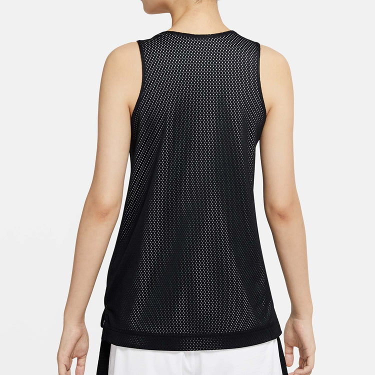 (WMNS) Nike Swoosh Fly Reversible Basketball Jersey 'Black White' CK6608-010