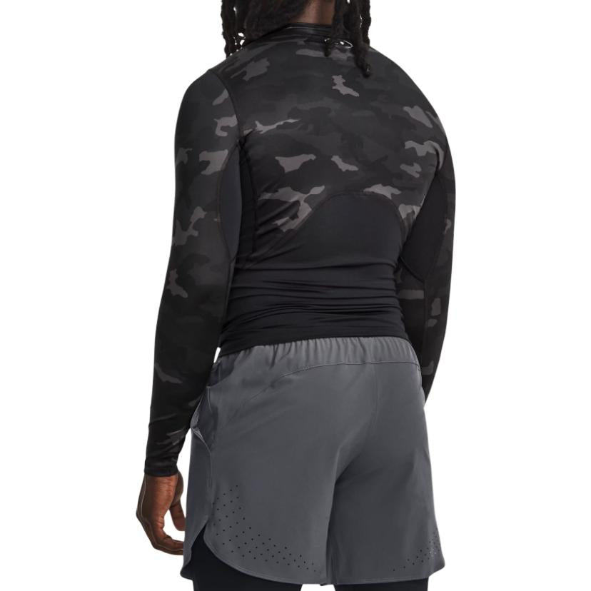 Under Armour ColdGear Infrared Compression Printed Crew 'Black Silver' 1381744-001