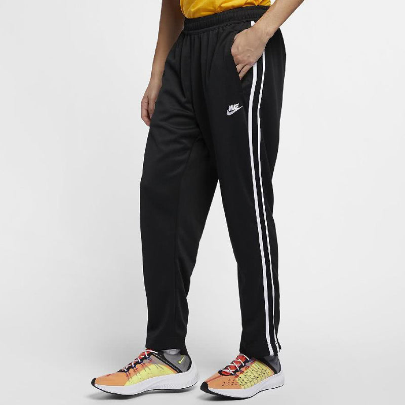 Nike Side Stripe Print Pants Foot Zipper Knit Sports Trousers Men's Black AR2247-010