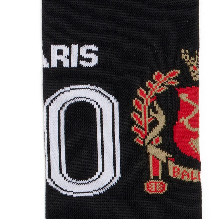 Balenciaga Paris Soccer High Socks 'Black' 778816472B41000