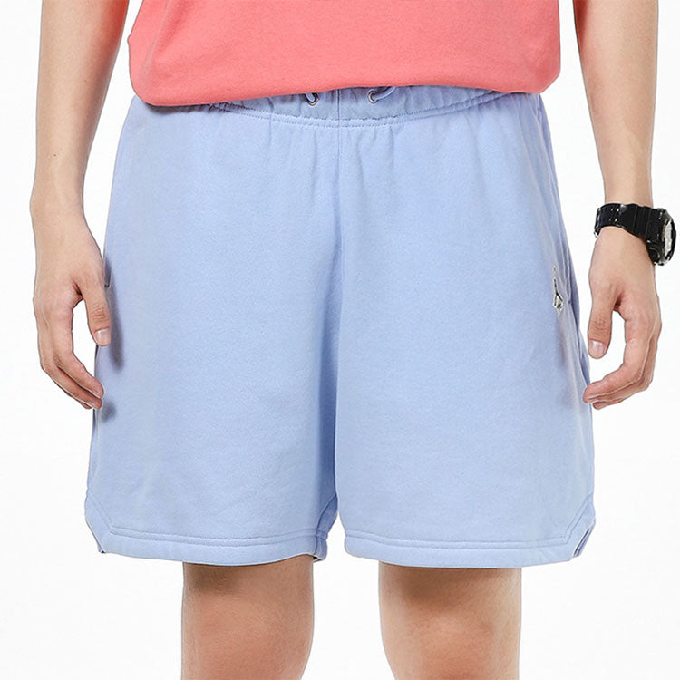 Air Jordan Essentials Logo Pattern Lacing Sports Shorts Blue DA9823-469