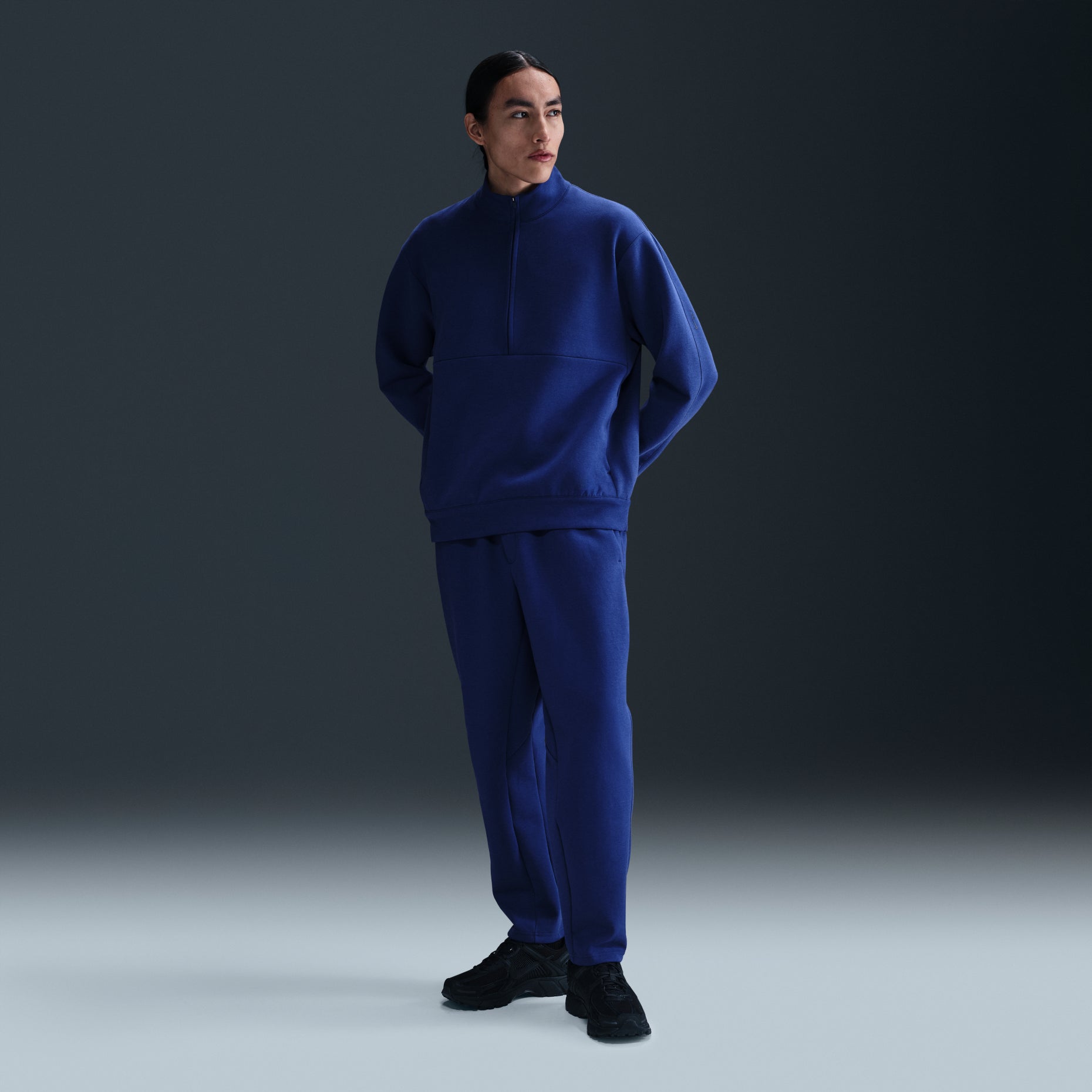 Nike 24.7 Impossiblysoft Dri-FIT 1/2-Zip Top Asia Sizing 'Deep Royal Blue' HQ6954-455