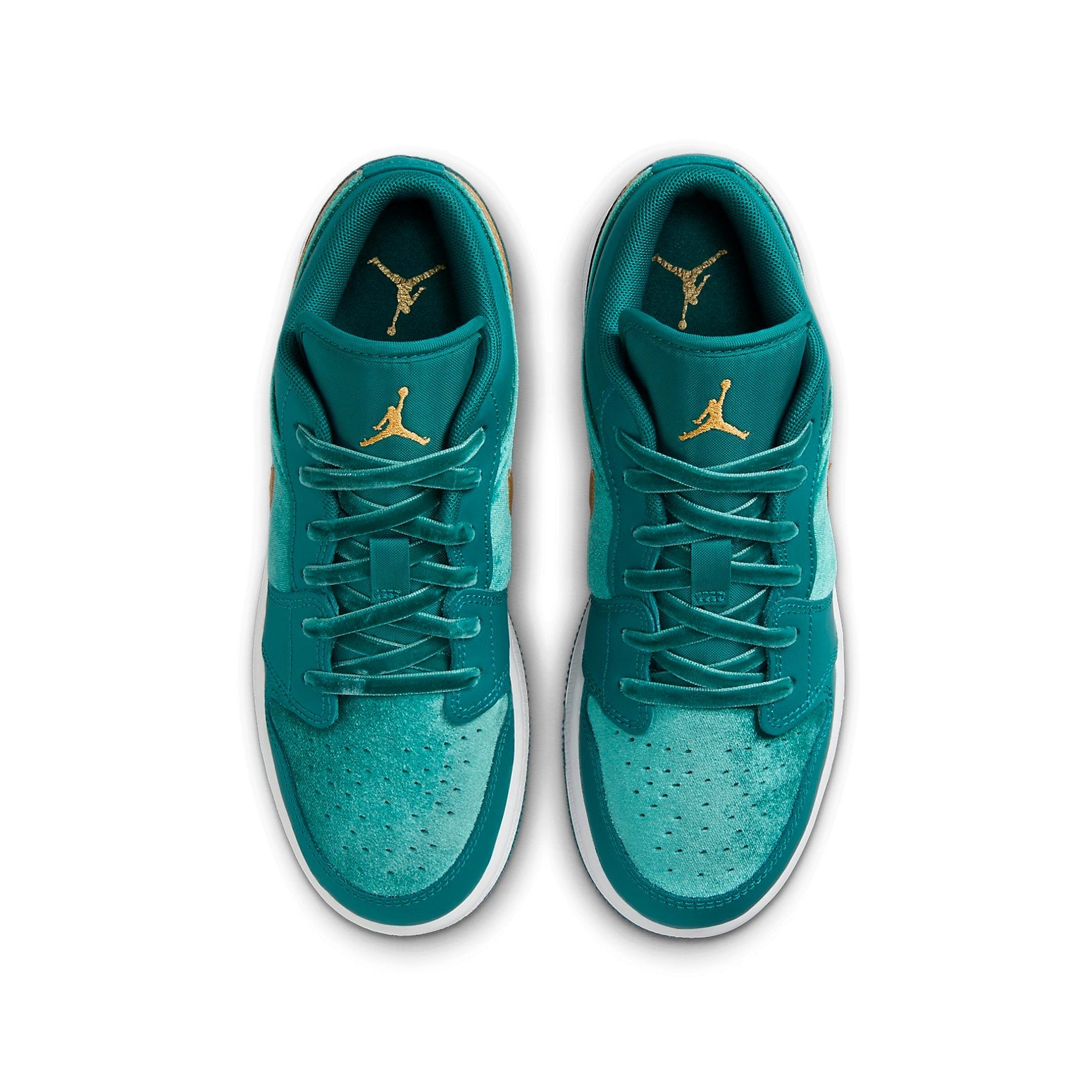 (GS) Air Jordan 1 Low SE Velvet 'Geode Teal Velvet' FB9896-300