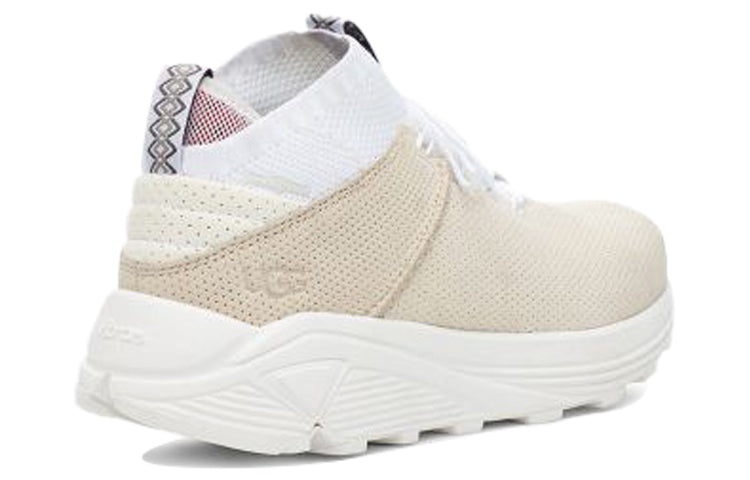 UGG Miwo Cowhide Breathable Mesh Sports Shoe White 1108039-WHT
