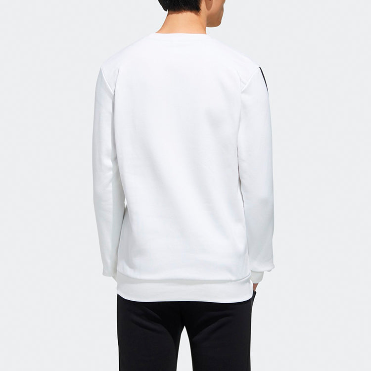 adidas neo M FAVES SWT 1 Sports Round Neck Pullover White GG3387