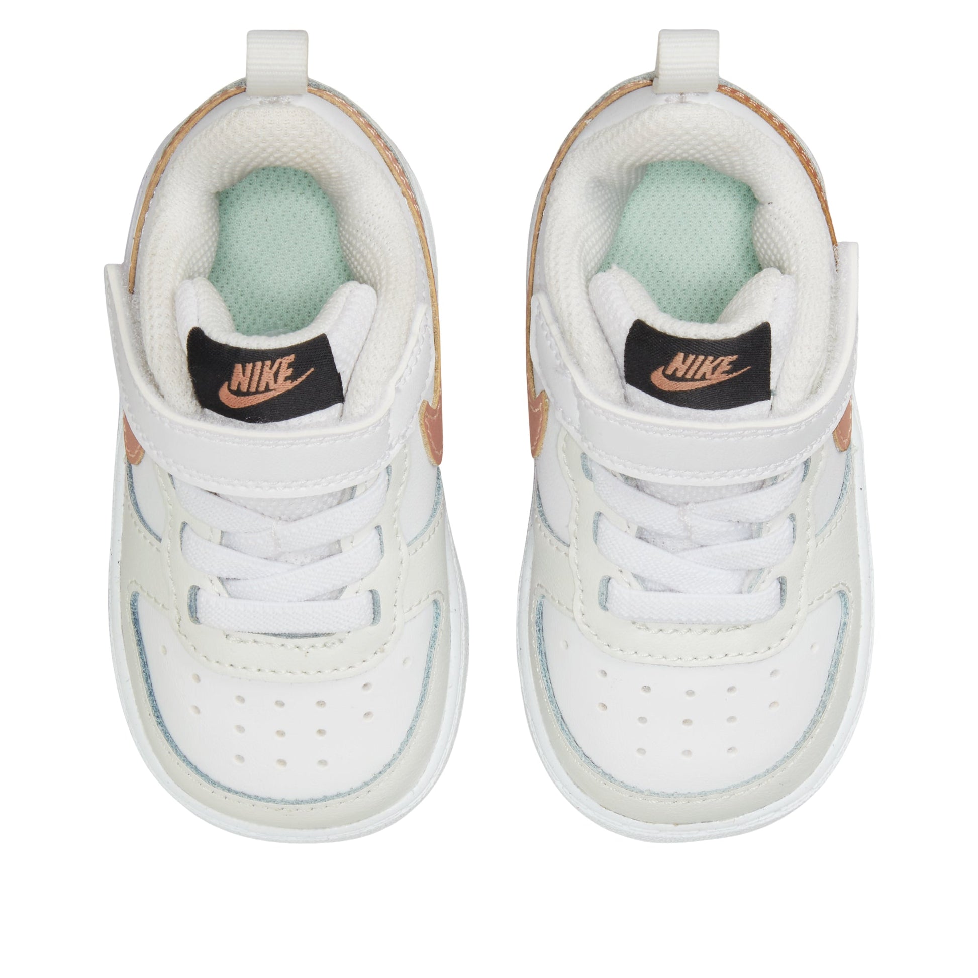 (TD) Nike Court Borough Low 2 'White Metallic Red Bronze' BQ5453-116