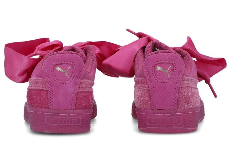 (WMNS) PUMA Basket Heart Lunar Glow 'Pink Red' 366733-02