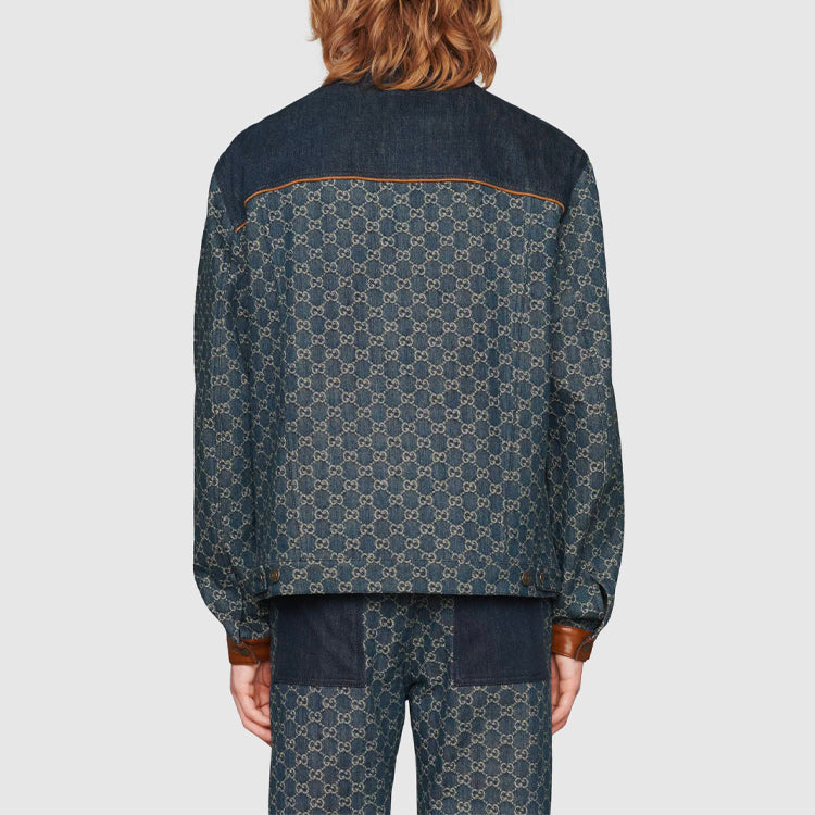 Gucci Eco Washed Organic Denim Jacket 'Dark Blue/Ivory' 649110-XDBIP-4266