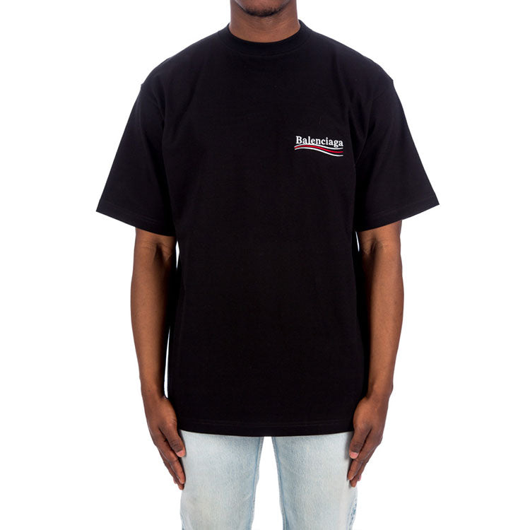 Balenciaga Political Campaign T-Shirt Large Fit 'Black' 641675TKVJ11070