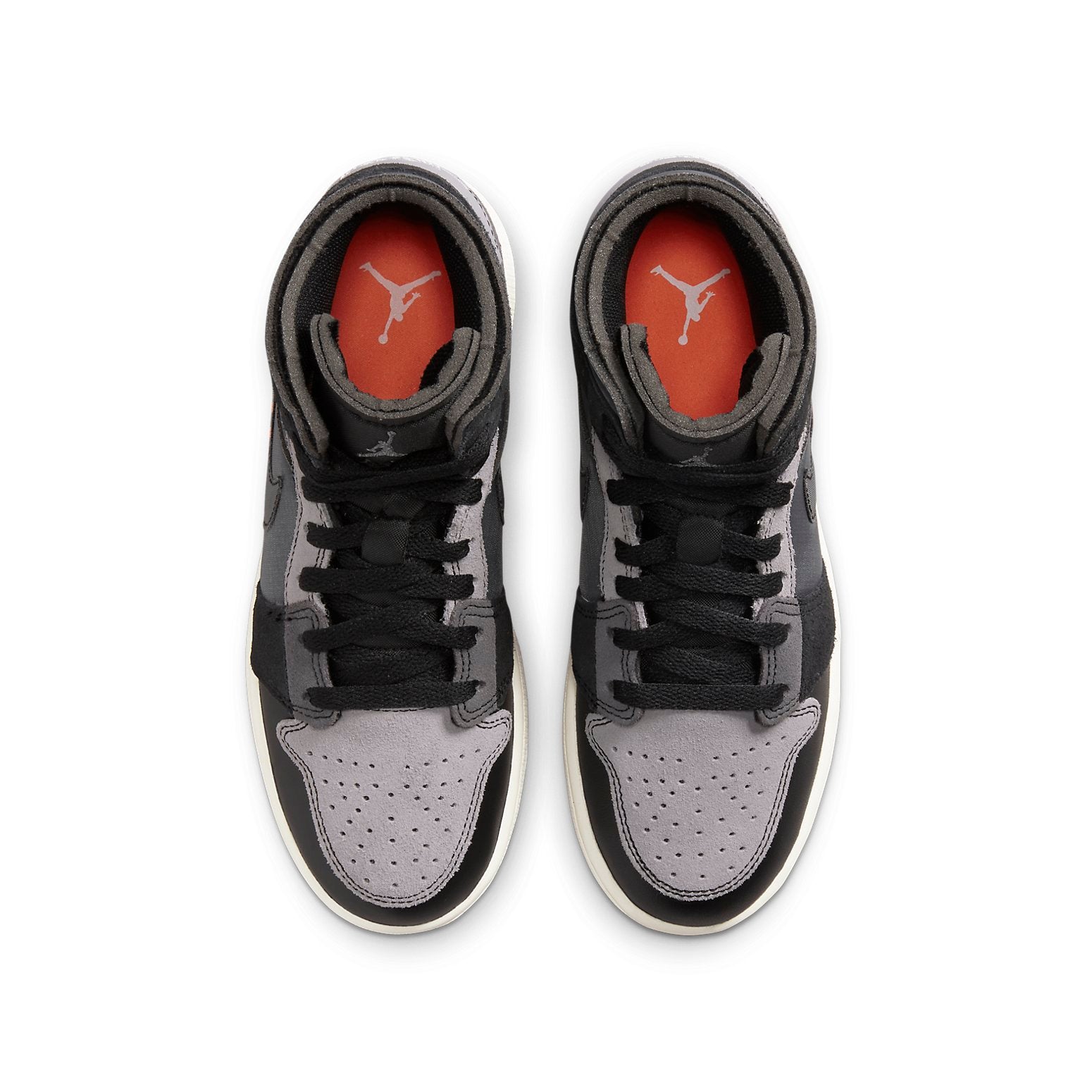 (GS) Air Jordan 1 Mid SE Craft 'Inside Out - Black' DV0438-001