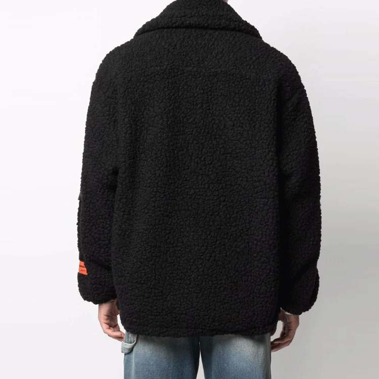 HERON PRESTON Polar Fleece Jacket 'Black' HMEA067F21FAB0011000