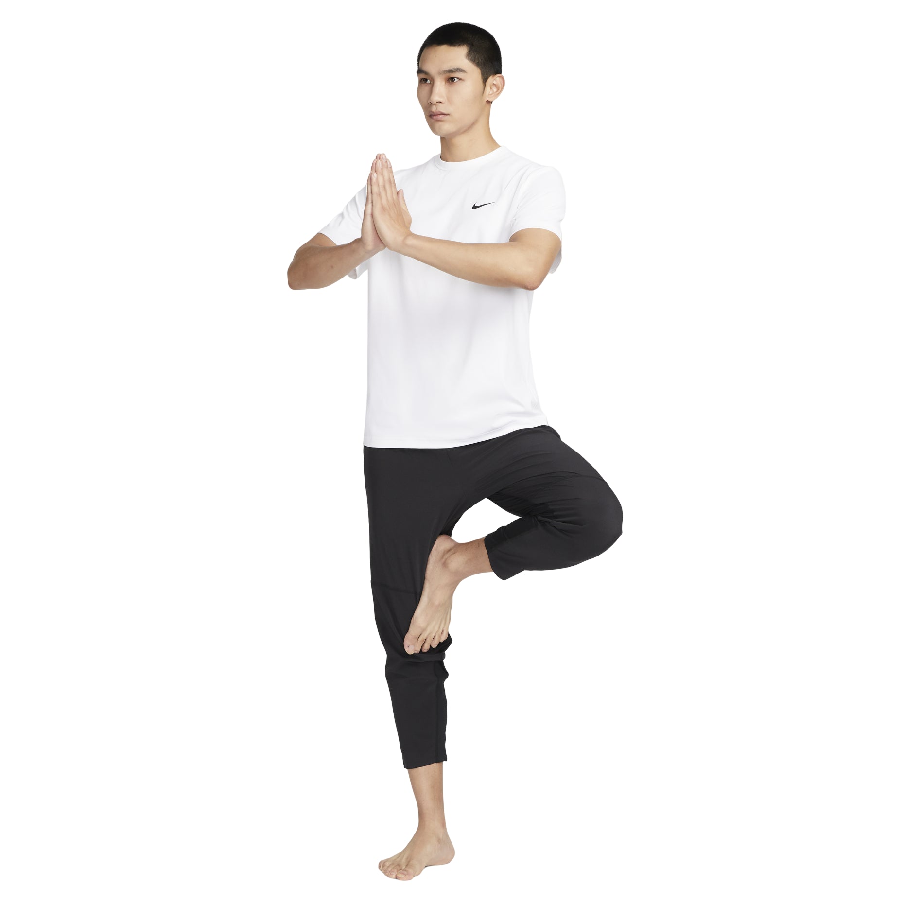 Nike Dri-FIT UV Hyverse Short Sleeve Fitness Tops 'White' DV9840-100
