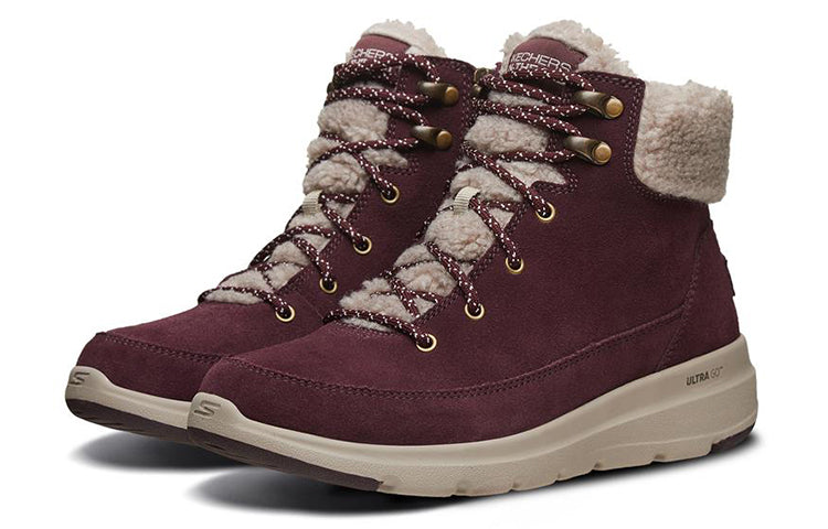 (WMNS) Skechers Glacial Ultra 'Burgundy' 16677-BURG