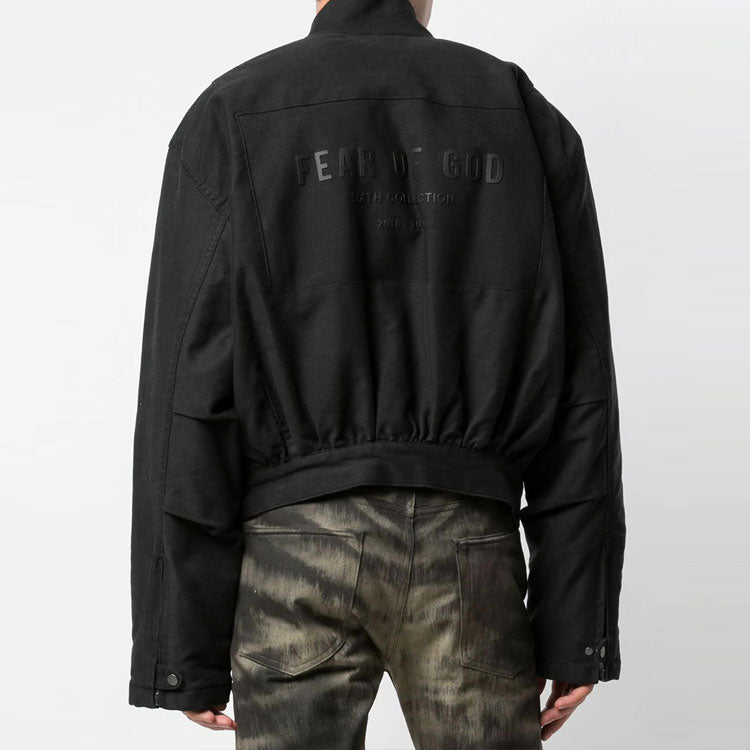 Fear of God Bomber Jacket Short aviator Unisex Black FOG-FW19-70