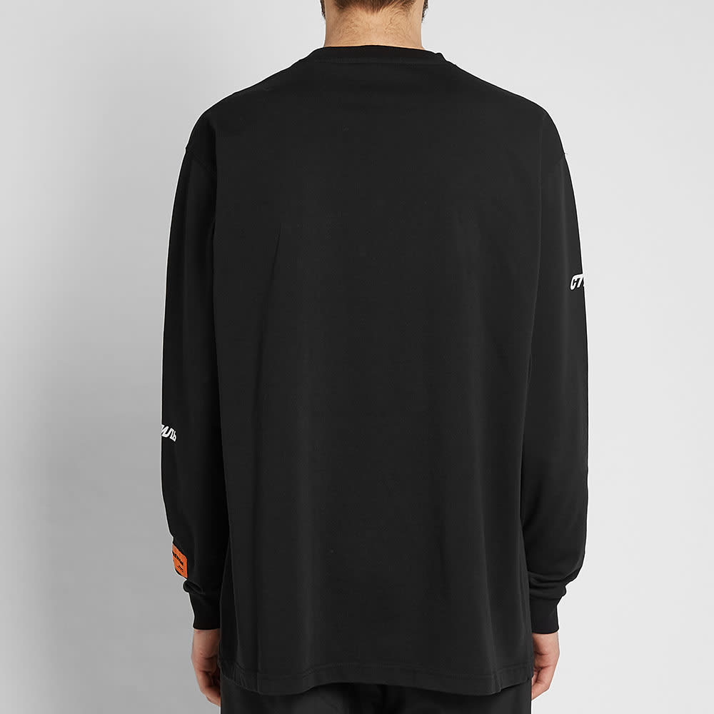 HERON PRESTON Long Sleeve Heron T-shirt 'Black' HMAB002S196000381088